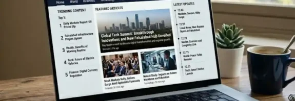 clean and modern Yonopress website homepage showing multiple article categories and layout